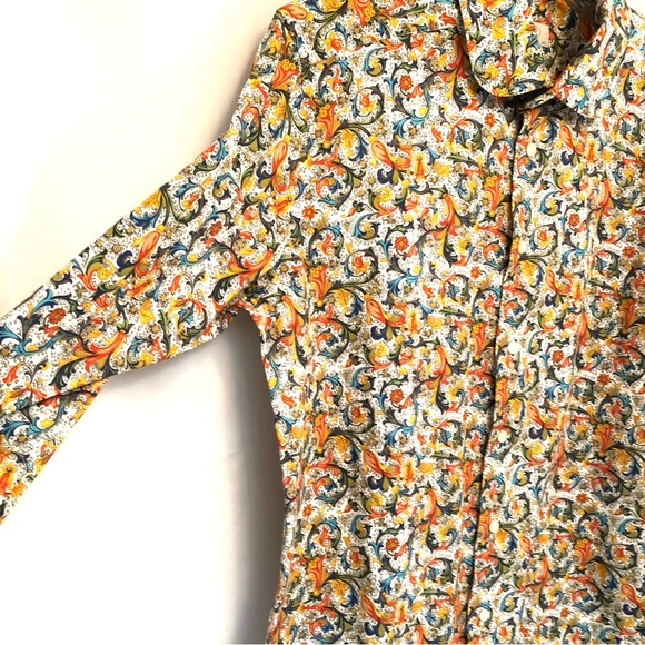 ETON Floral Slim Fit Button Down Shirt - Picture 5 of 8